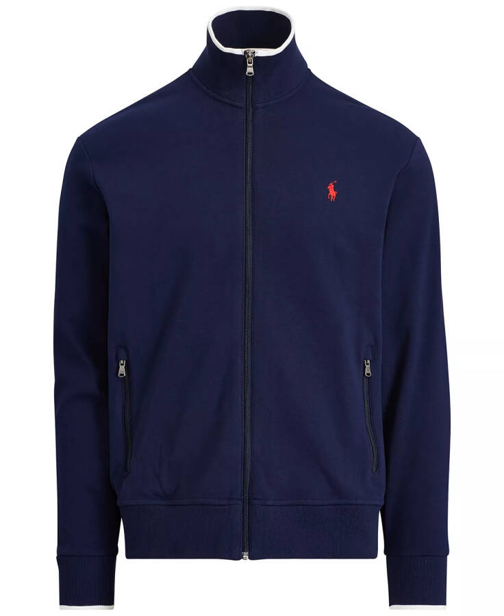 Men's Soft Cotton Track Jacket Refined Navy - 2