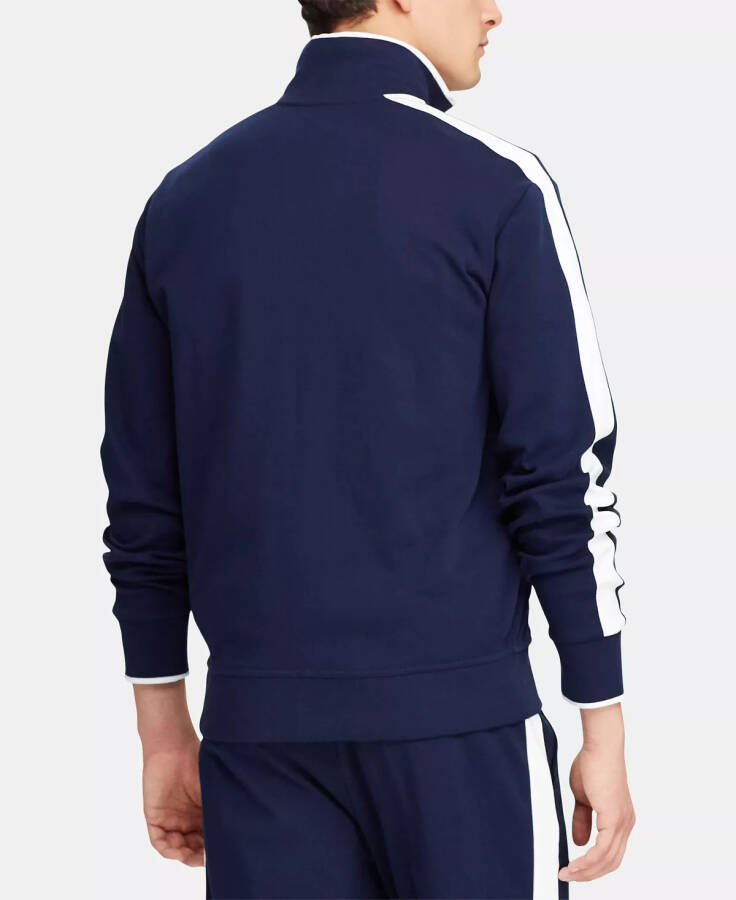 Men's Soft Cotton Track Jacket Refined Navy - 3