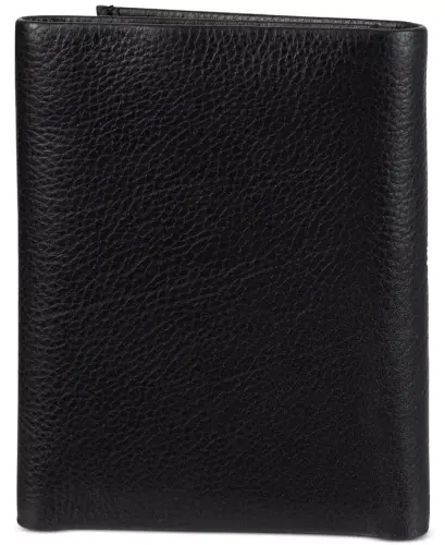 Men's Soft Milled Trifold Wallet-Black - CALVIN KLEIN (1)