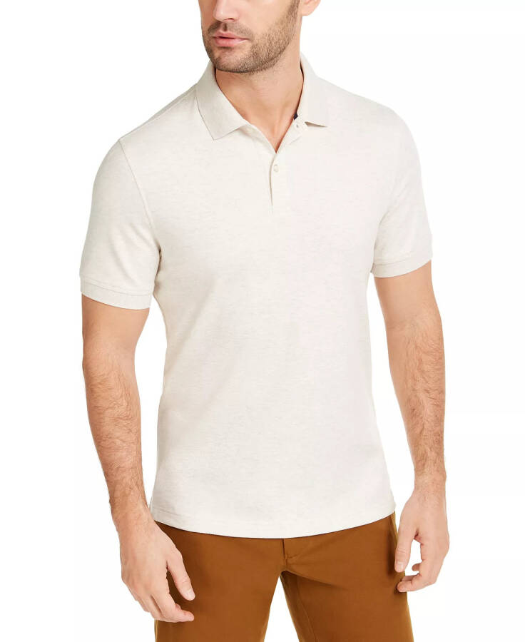 Men's Soft Touch Interlock Polo, Created for Modazone Heather Grain - 2