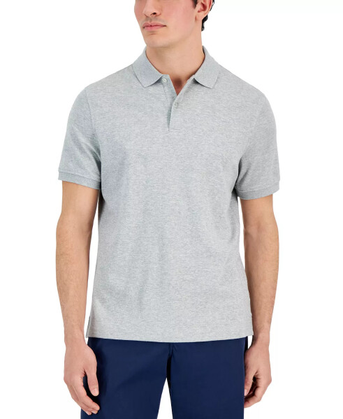 Men's Soft Touch Interlock Polo, Created for Modazone Light Grey Heather - 3