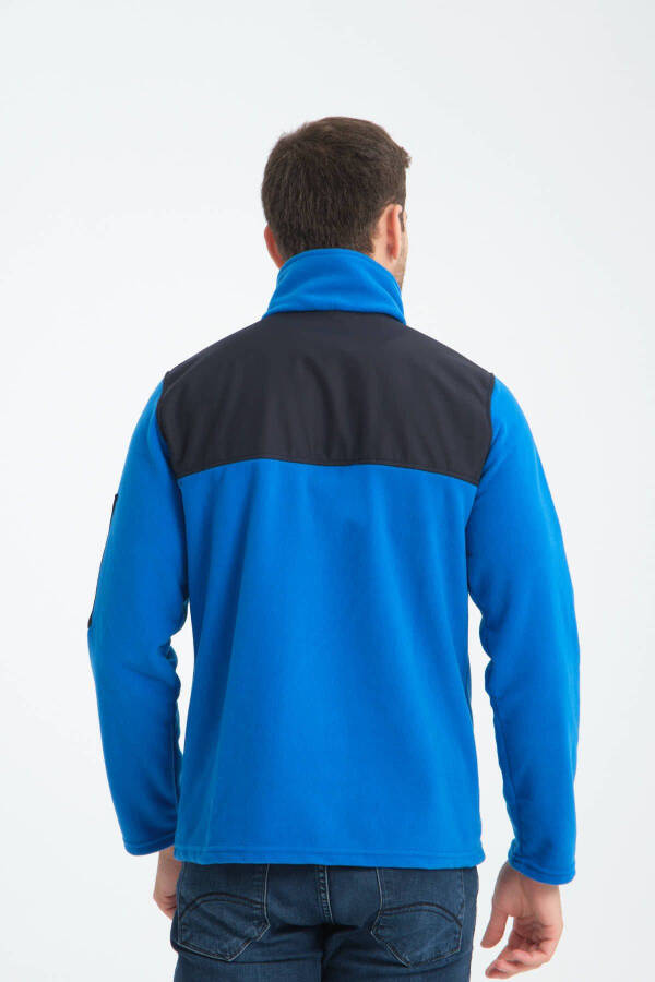 Men's Softshell Fleece Sweatshirt, full zip, 3 pockets, water and windproof. - 4