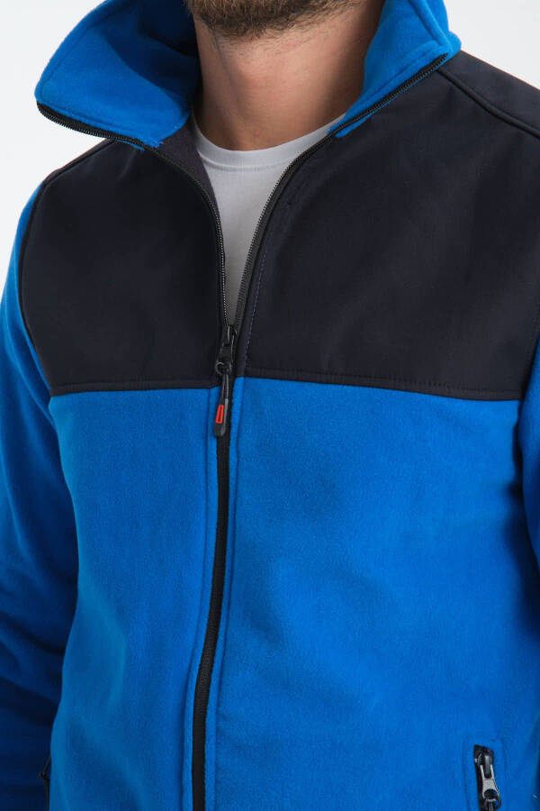 Men's Softshell Fleece Sweatshirt, full zip, 3 pockets, water and windproof. - 5