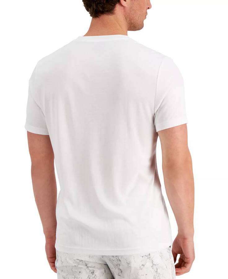 Men's Solid Henley, Created for Modazone Bright White - 2