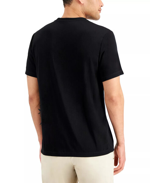 Men's Solid Henley, Created for Modazone Deep Black - 2