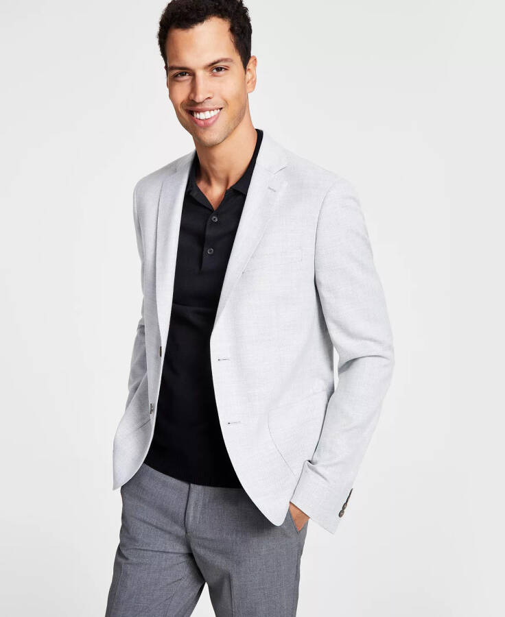 Men's Solid Slim-Fit Soft Sport Coat Heather/grey - 1