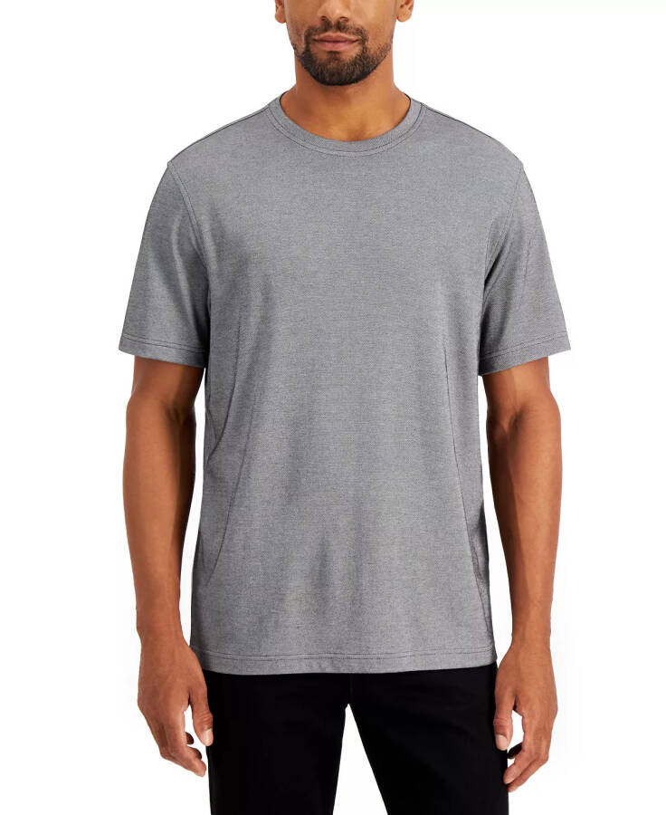 Men's Solid Supima Blend Crewneck T-Shirt, Created for Modazone Dark Lead Opd - 1