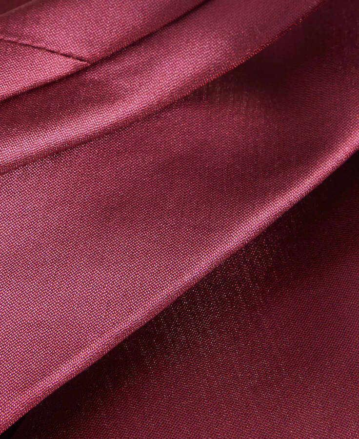 Men's Solid Texture Slim Tie, Created for Modazone Fuschia - 3