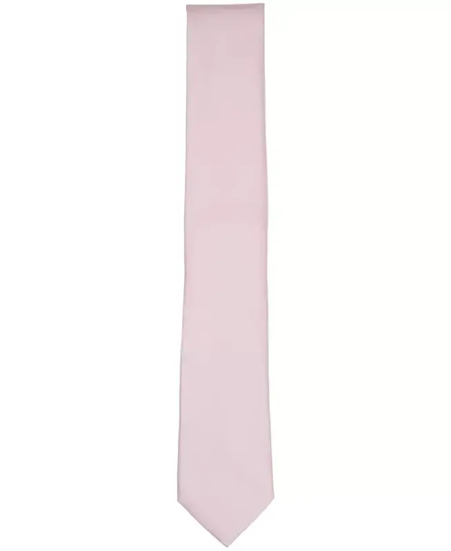 Men's Solid Texture Slim Tie, Created for Modazone - Orchid - 2