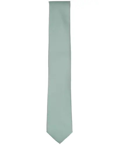 Men's Solid Texture Slim Tie, Created for Modazone - Silver Pine - Alfani (1)