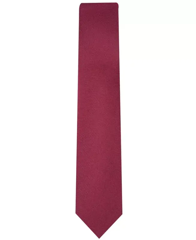Men's Solid Tie, Created for Modazone-Burgundy - 2