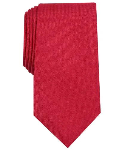 Men's Solid Tie, Created for Modazone-Red 