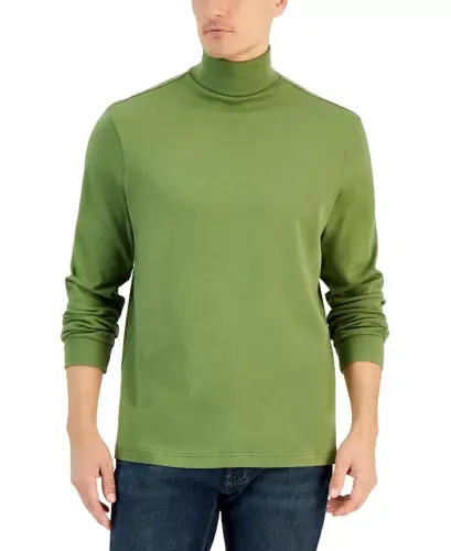 Men's Solid Turtleneck Shirt, Created for Modazone - Pine Brook - 1