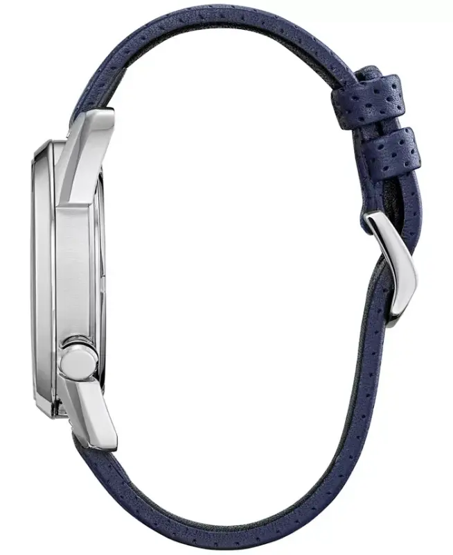 Men's Spider-Man Blue Leather Strap Watch 42mm-Blue - 2