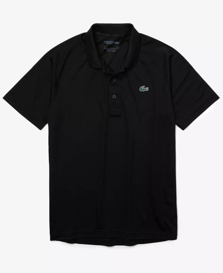 Men's SPORT Breathable Run-Resistant Interlock Polo Shirt Black - 6