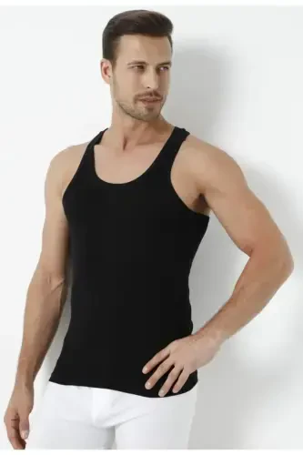 MEN'S SPORTS RIBANA TANK TOP 2-PACK OPPORTUNITY %100 COTTON-Black 0118 - TUTKU (1)