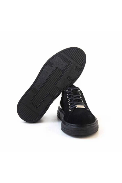 Men's Sports & Sneakers 20266-2-Black Suede - 5