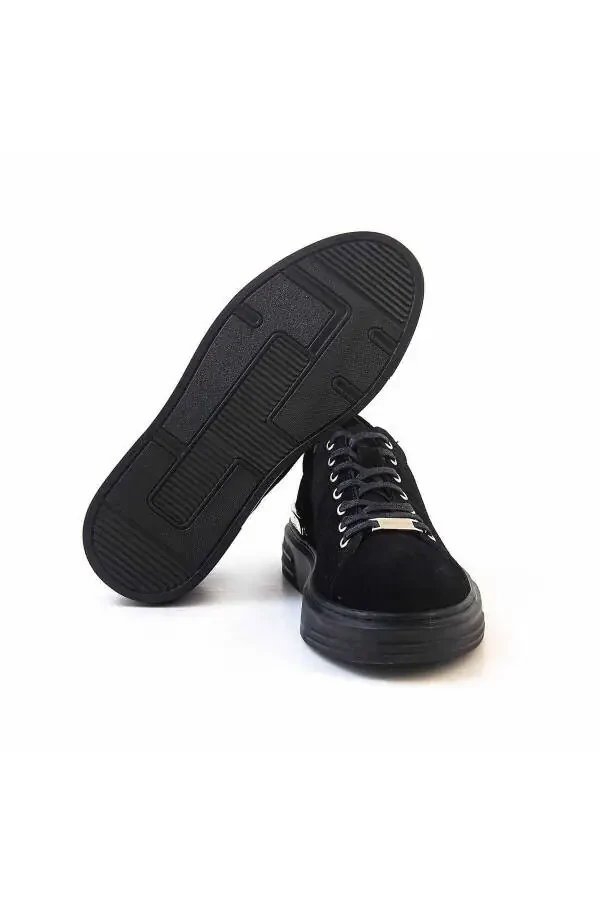 Men's Sports & Sneakers 20266-2-Black Suede - 5