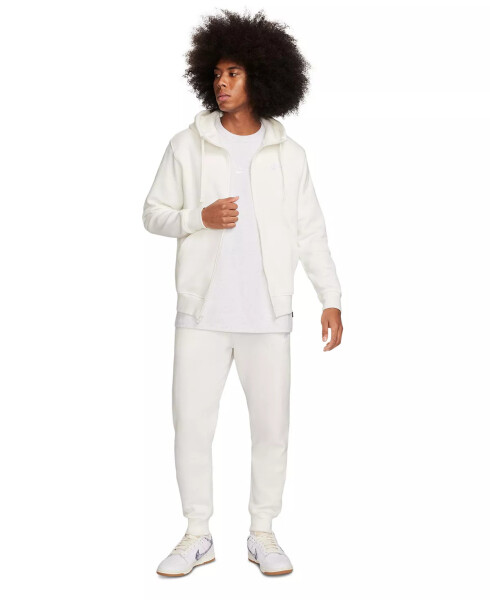 Men's Sportswear Club Fleece Full-Zip Hoodie White - 5