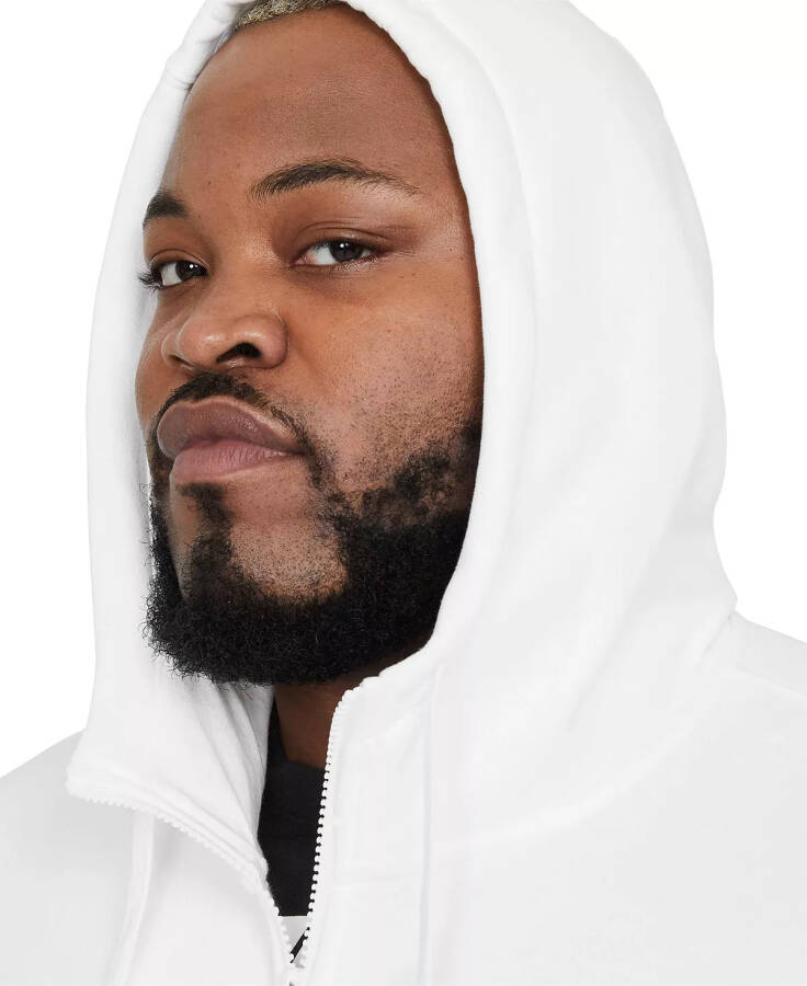 Men's Sportswear Club Fleece Full-Zip Hoodie White - 7