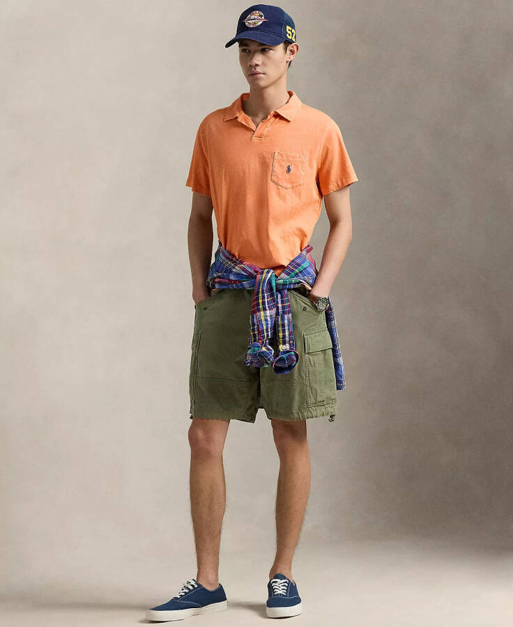 Men's Standard Cotton-Linen Jersey Polo Shirt - 4