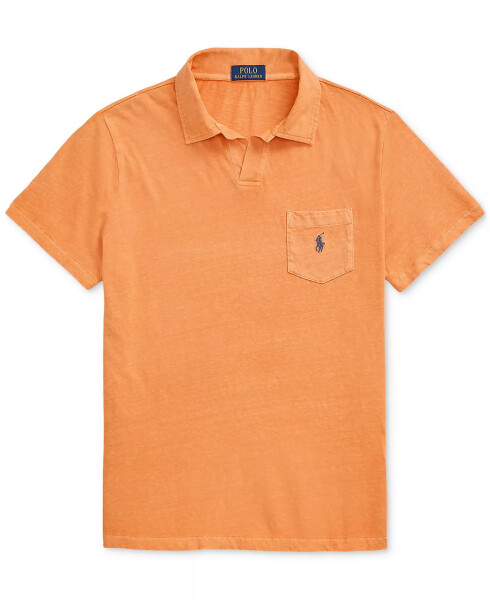 Men's Standard Cotton-Linen Jersey Polo Shirt - 5