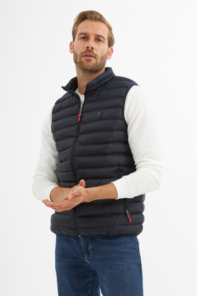 Men's Standard Fit Inflatable Vest Navy - 4