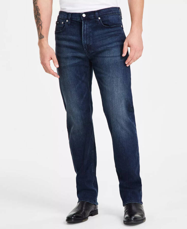 Men's Standard Straight-Fit Stretch Jeans - 1