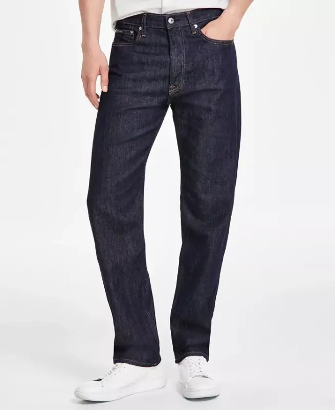 Men's Standard Straight-Fit Stretch Jeans - 1
