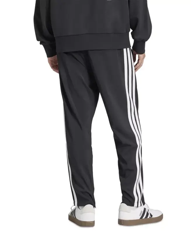 Men's Stanford Essential Three-Stripes Open Hem Track Pants-Blk/white - 2