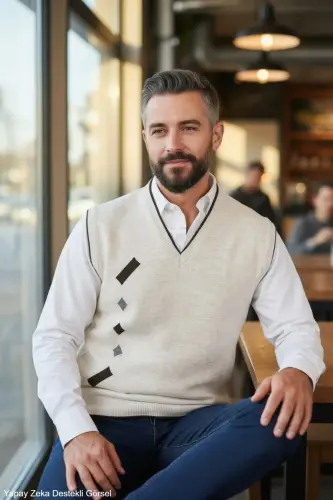 Men's Steel Non-Pilling Dad Sweater - 3