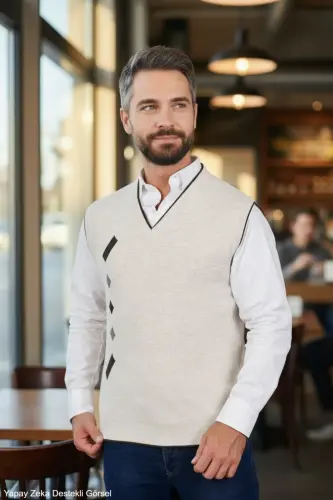 Men's Steel Non-Pilling Dad Sweater - 6