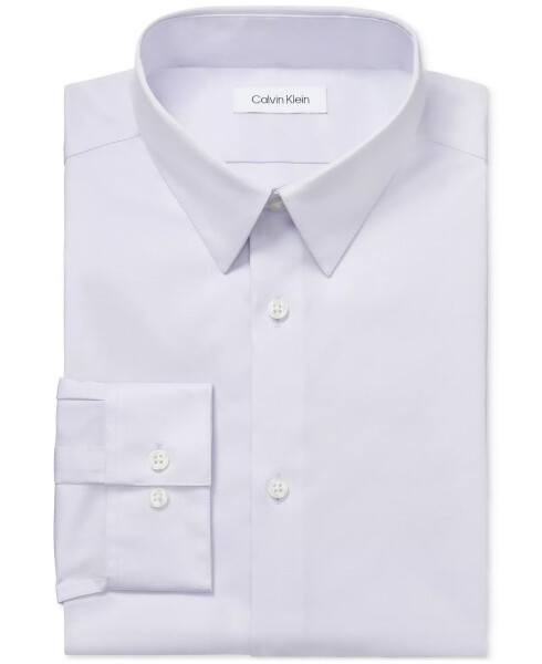 Men's Steel Plus Regular Fit Modern Pin Cord Dress Shirt Lilac - 3