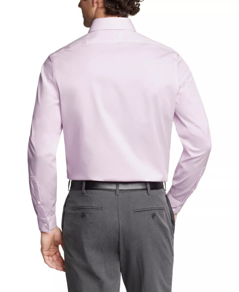 Men's Steel Plus Regular Fit Modern Pin Cord Dress Shirt Pink Lavender - 2