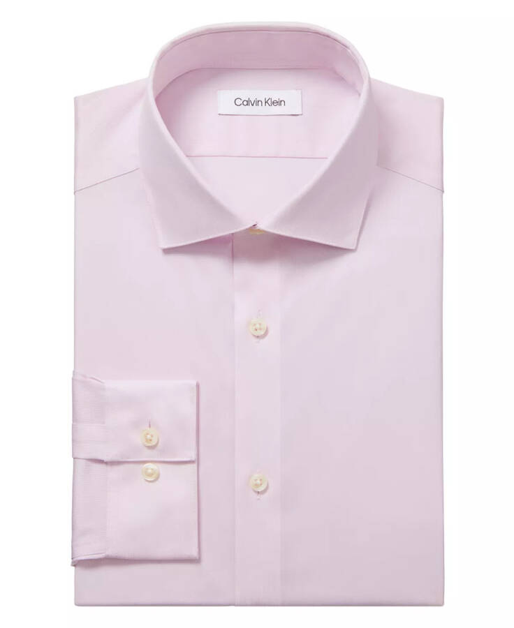 Men's Steel Plus Regular Fit Modern Pin Cord Dress Shirt Pink Lavender - 3