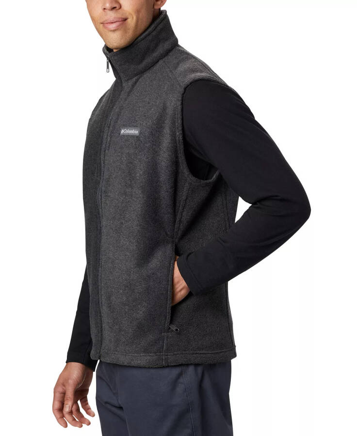 Men's Steens Mountain Fleece Vest Charcoal Heather - 3