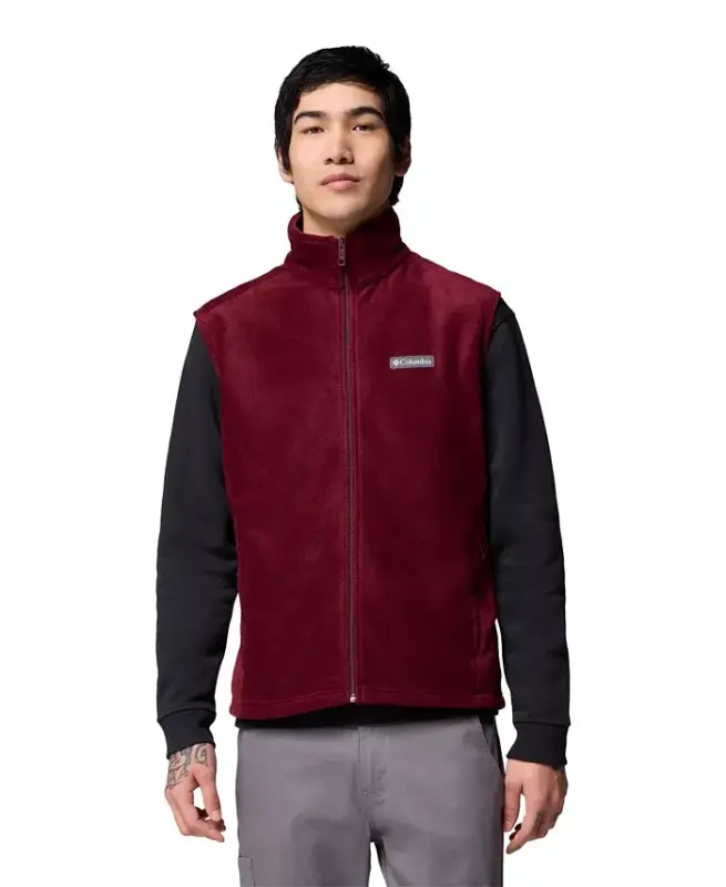 Men's Steens Mountain Fleece Vest - Rich wine - 6
