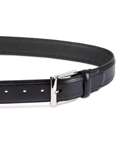 Men’s Stitched Classic Dress Leather Belt - 3