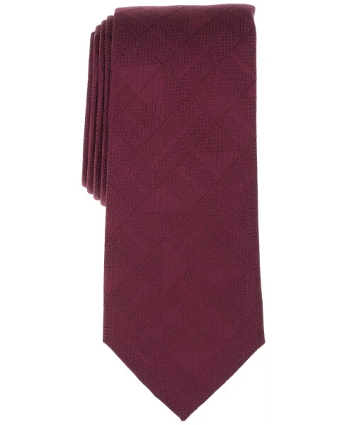 Men's Stone Abstract Tie, Exclusively at Modazone-Red - ALFANI