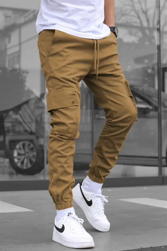 Men's Stone Cargo Pocket Pants 5647-Stone - 2