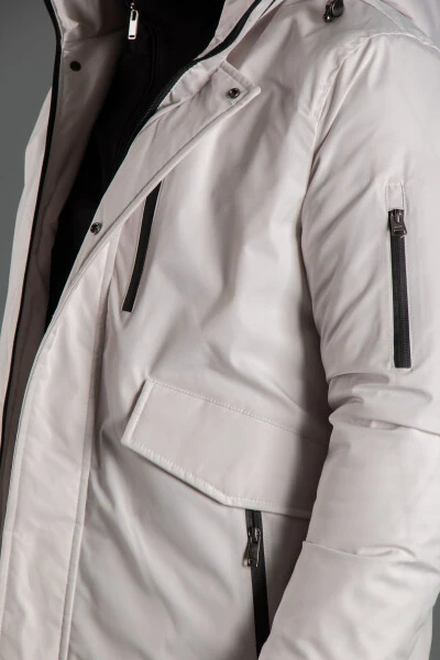 Men's Stone Hood Puffy Jacket - 3