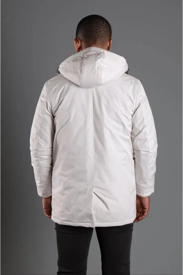 Men's Stone Hood Puffy Jacket - 7