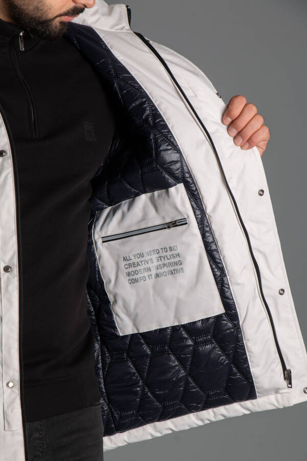 Men's Stone Hood Puffy Jacket - 4