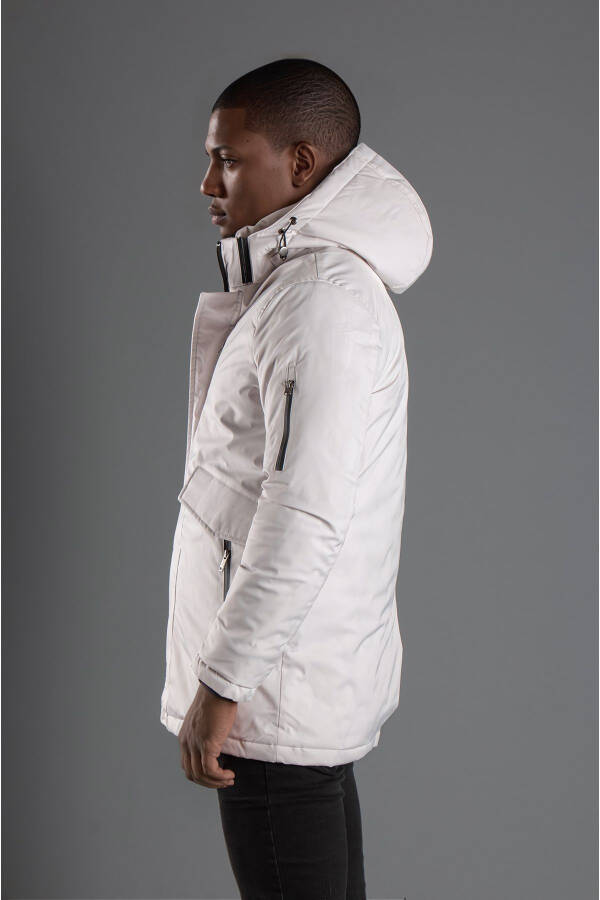 Men's Stone Hood Puffy Jacket - 6