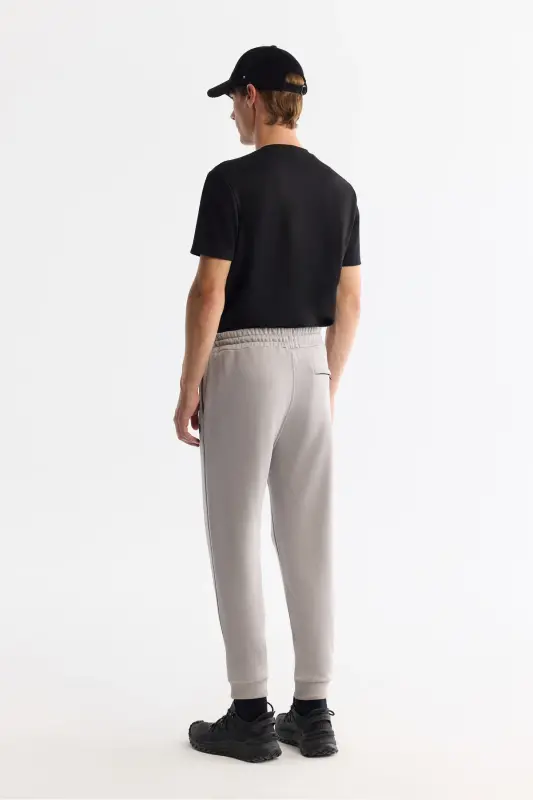 Men's Stone Rayon Knitted Fabric Sweatpants B003403-Stone - 3