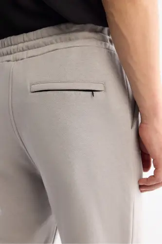 Men's Stone Rayon Knitted Fabric Sweatpants B003403-Stone - 5