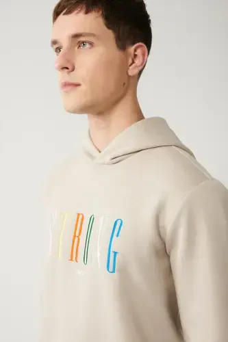 Men's Stone Sweatshirt Hooded - AVVA (1)