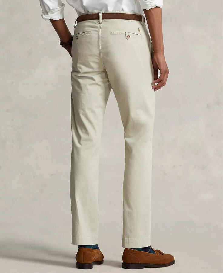 Men's Straight-Fit Stretch Chino Pants Beige - 4