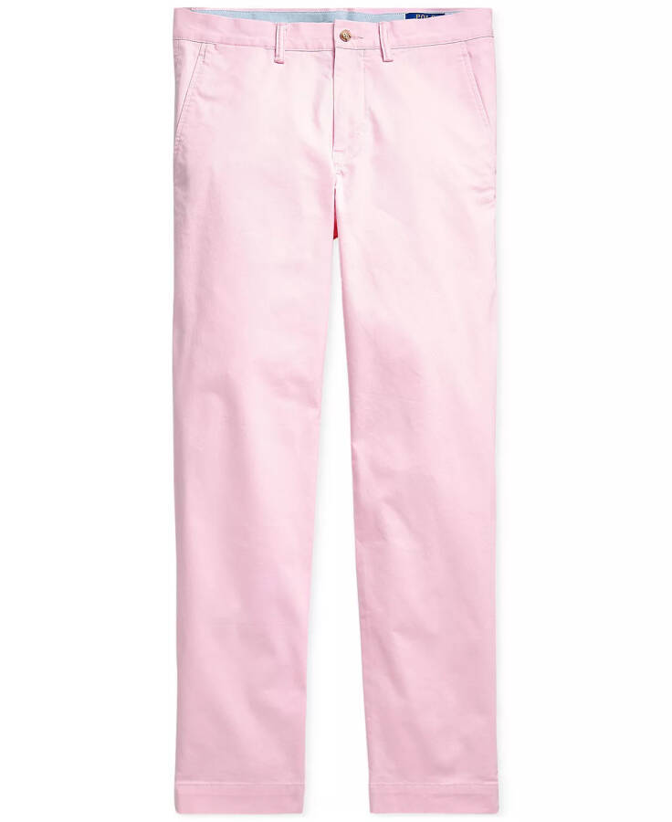 Men's Straight-Fit Washed Stretch Chino Pants Carmel Pink - 5