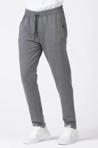Men's Straight Leg 2-Pack Detailed Sweatpants-Black2 - 3